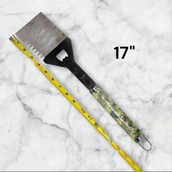 Duck Dynasty Stainless Steel Camo BBQ Spatula 17" Bottle Opener Grill Tool - Picture 9 of 10